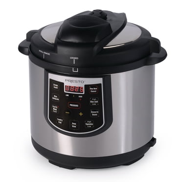 Presto 02141 6 Quart Electric Pressure Cooker Plus, Programmable, Silver