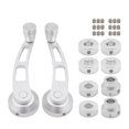 thumbnail image 4 of fastboy 2 Pieces Aluminium Car Side Window Crank Handle Portable Detachable Replacement Modified Upgrading Lever Accessories Silver, 4 of 6