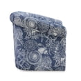 thumbnail image 3 of McRae Swivel Club Chair, Blue, 3 of 7