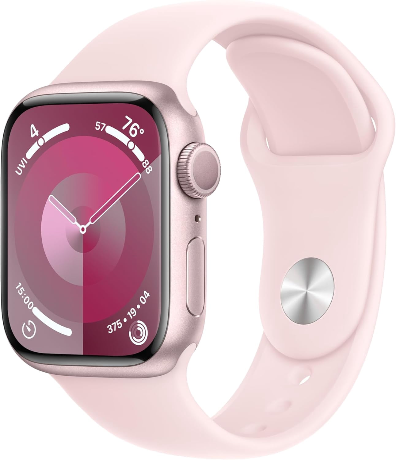 Refurbished Apple Watch Series 9 Aluminum 45mm A2980 (GPS Only, No Cellular) Pink (Grade B)