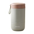 thumbnail image 1 of Stainless Steel Double Layer Soup Cup Cereal On The Go Cup Breakfast Cup With Lid And Spoon Food Container Pot, 1 of 7