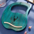 thumbnail image 2 of Amdohai Lyre en Bois à 19 Cordes Boîte de Résonance Instrument à Ficelle avec, 2 of 7