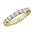 thumbnail image 1 of 1.00 T.C.W Round Shape Natural Diamond Latest Design Wedding Band for Ladies Solid 14K Yellow Gold Size 8, 1 of 1
