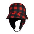 thumbnail image 1 of FlapJackKids - Winter Bucket Hat - Red Buffalo Checkers - Medium 2 - 4Y, 1 of 4