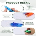 thumbnail image 3 of Uxcell 6Pcs Erasable Gel Pens, 0.5mm Retractable Fine Point Heat Erasable Marking Pen Smooth Writing Fabric Markers for Sewing Drawing Writing Planner, Sky Blue Ink, 3 of 7