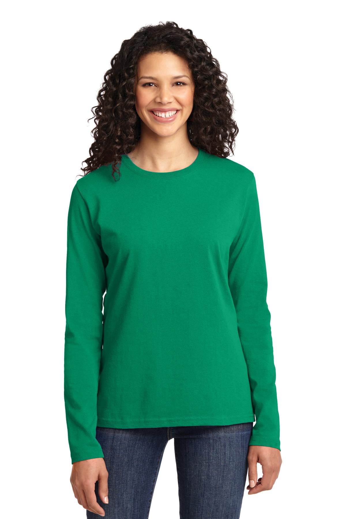 Port & Company Women's Long Sleeve Core Cotton T-Shirt LPC54LS