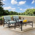 thumbnail image 2 of Crosley Furniture Kaplan 3Pc Fabric Conversation Set in Oil Bronze/Mist Green, 2 of 11