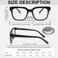 thumbnail image 3 of DXYXYO Square Reading Glasses Women, 3 Pack Blue Light Blocking Computer Readers with Spring Hinge, 3 of 7