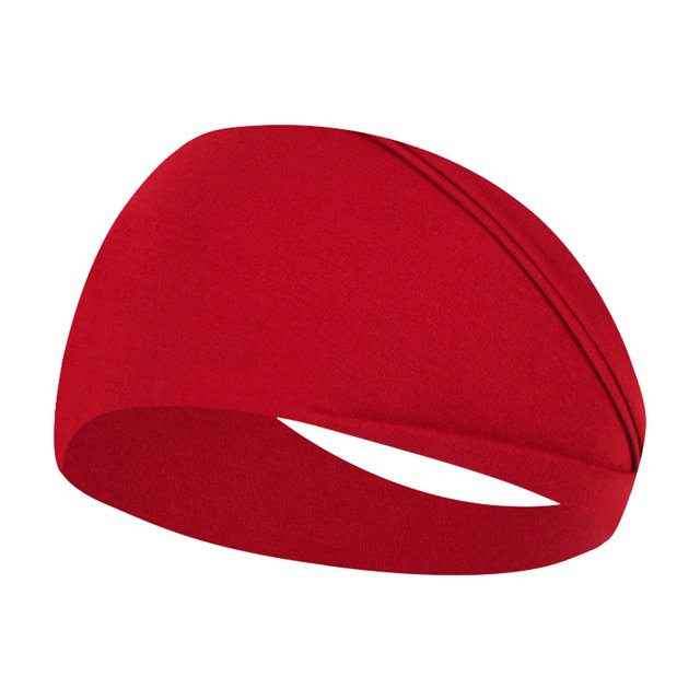 XASZHN Bandeaux Élastiques de Sport pour Femmes Yoga Course Antidérapants Rouge_004 Taille Unique