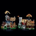 thumbnail image 3 of LEGO Icons Medieval Town Square Build and Display Model, Classic Castle Set Reimagined with 8 Medieval Minifigures, Explore the Medieval Village of Felsa in this Building Set for History Lovers, 10332, 3 of 6