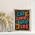 thumbnail image 2 of Enif Coniog Typography Canvas Wall Art 15.75x11.81 Inches, 2 of 8