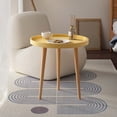 thumbnail image 2 of Rbaofujie Petite Table Ronde Nordique Table Basse Table d'Appoint pour Sofa Balcon Chambre Chambre en Location Salon Table Basse Circulaire Petite Table Basse, 2 of 2
