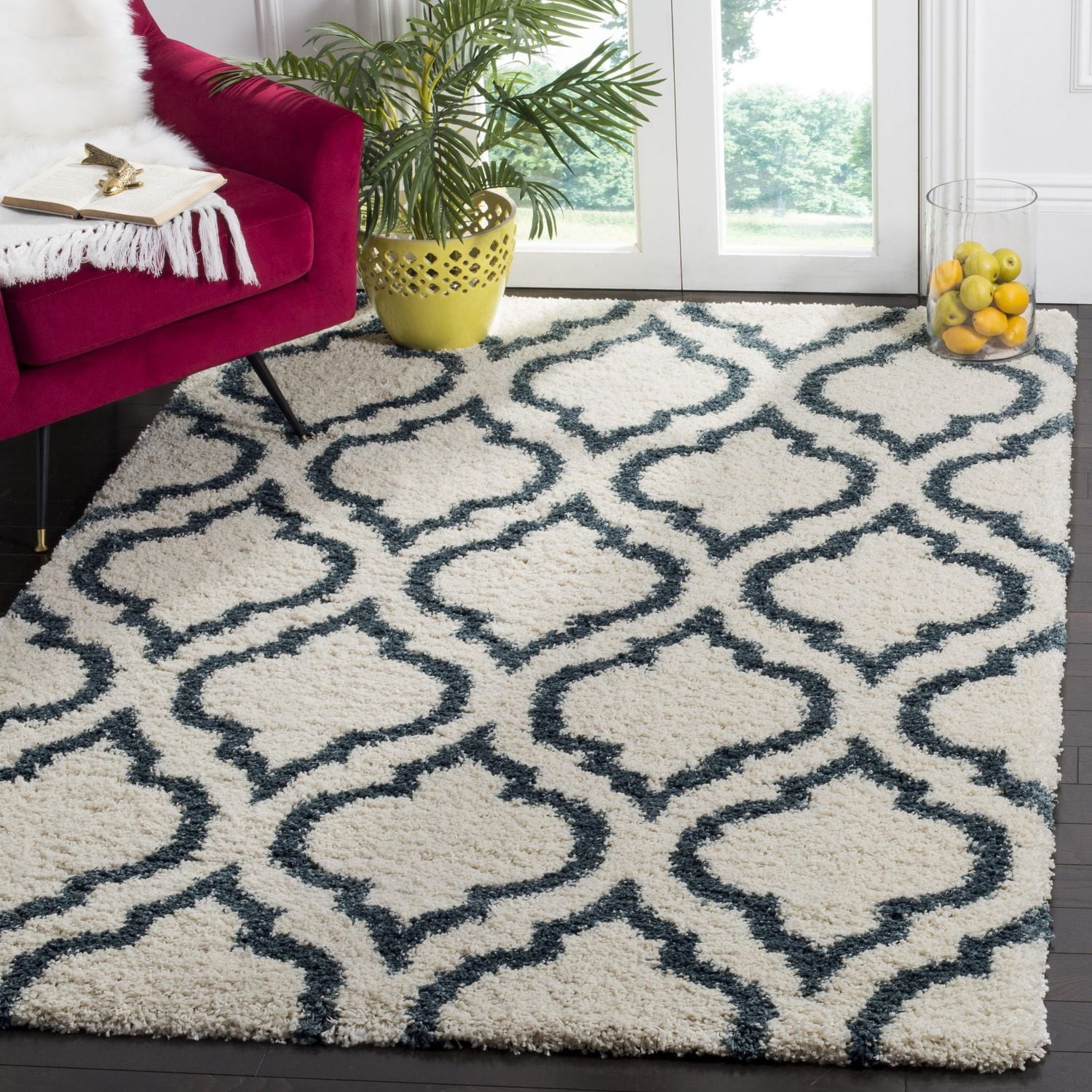 Safavieh Hudson Louise Tapis Géométrique Shag