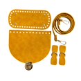 thumbnail image 2 of lionlar PU Leather Bag Knitting Set DIY Bag Making Kit for Home Professional Enthusiasts Yellow, 2 of 9