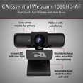 thumbnail image 2 of CA Essential Webcam 1080HD-AF – USB Webcam with rophone for Desktop or Notebooks, 1080p Webcam, HD, 2 of 4