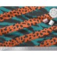 thumbnail image 2 of Soimoi Green polyester Crepe Fabric Leopard & Wild Animal Skin Decor Fabric Printed BTY 52 Inch Wide, 2 of 3