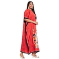 thumbnail image 3 of Oussum Robes Longues Caftans Tribales Rouges en Polyester Grande Taille pour Femmes, 3 of 7