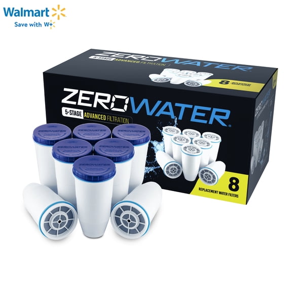 ZeroWater 5-Stage Replacement Water Filters, 8 Pack