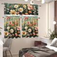 thumbnail image 3 of Wild Flowers Kitchen Curtains Set, Kitchen Curtains and Valances Set European Style Window Valance Set European Style Curtains for Cafe European Style Curtains for Dining Room, 3 of 5