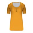 thumbnail image 3 of AherBiu Womens 2025 Ribbed Knit T Shirts Square Neck Slim Fitting Tshirts Summer Casual Basic Tops Blouses, 3 of 4