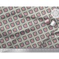 thumbnail image 2 of Soimoi Blue Cotton Duck Fabric Square & Triangle Geometric Print Fabric by Yard 42 Inch Wide, 2 of 3