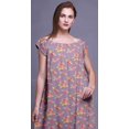 thumbnail image 3 of Bimba Robe de Nuit Imprimée pour Femmes en Rayonne Longue Maxi Robe de Sommeil Robe de Nuit, 3 of 4