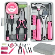 SNNROO 18/19/20Pcs Household Tool Set Portable Household Basic Hand Tool Set Multi-functional Home Tool Kit with Pliers Hammers Wrench and Screwdrivers for DIY Building Home Maintenance