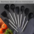 thumbnail image 4 of MesaSe Spatula Kitchen Silicone Scraper Non-stick Stainless Steel Cooking Utensil   Spatula, 4 of 10