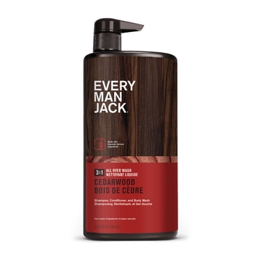 Every Man Jack 3 en 1 Nettoyant Liquide Bois de Cèdre