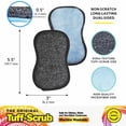 thumbnail image 3 of Original Tuff-Scrub® Scrub 'n' Wipe Pads, Small Pads, Safe on Dishes, Sinks and Non-Stick Cookware, Machine Washable, 2-Count, 3 of 7