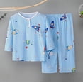thumbnail image 1 of Tenue d'Intérieur d'Été à Manches Courtes Imprimée pour Garçons et Filles, 1 of 5
