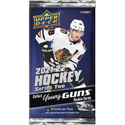 2021-22 NHL Upper Deck Series Two Hockey Hobby Pack 8 cards per pack