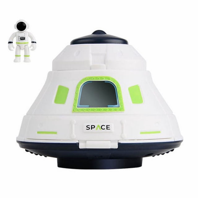 pdqouc Space Rocket and Astronaut Early Education Toy Set, Realistic Space Station Model for Kids, STEM Learning and Imaginative Play for Young Explorers