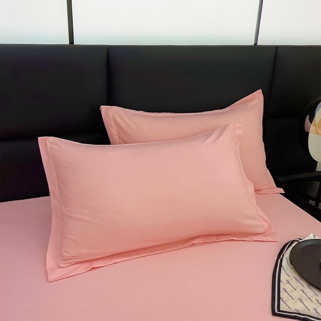 Birdeem Taie d'Oreiller Unie de Qualité Supérieure, Matériau Coton Lavé Doux, Housse Grand Lit pour Couverture Complète du Lit, Design Luxueux Qui Rehausse la Déco de la Chambre, Facile à Nettoyer pour un Confort Frais