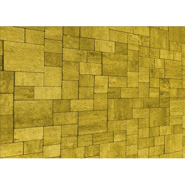 Ahgly Company Machine Washable Indoor Rectangle Transitional Dark Golden Rod Brown Area Rugs, 5' x 7'
