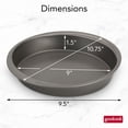thumbnail image 3 of GoodCook Everyday Nonstick Steel Round Cake Pan, 9", Gray, 3 of 8
