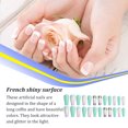 thumbnail image 4 of ruzhgo Length Coffin Fake Nail Scratch Resistant Press-on Fingernails Removable Trimble Nail Tip Adjustable Manicure Stickers Girls Type 1 Type 29, 4 of 6