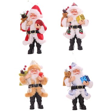 LOLIPPYY christmas santa claus figurine Santa Claus Figurine Red Resin Ornament 1Pcs