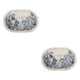 thumbnail image 2 of Youkk Bathroom Rugs Water Absorbent Floor Bath Mat Carpet Planter Oval 40x60cm 2Set, 2 of 6