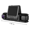 thumbnail image 3 of Dash Cam Front and Rear,Dash Camera for Cars,3 Channel Dash Cam Front and Rear Inside 1080P Dash Camera for Cars Dashcam Three Way Car Camera with Ir Night Vision Loop Recording Motion Detection, 3 of 9
