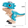thumbnail image 3 of B Alloy Dinosaur Transforming Robot Model Simulation Assembly Display Case Childrens Educational Toy For Ages 4 Plus With 2 Modes, 3 of 8