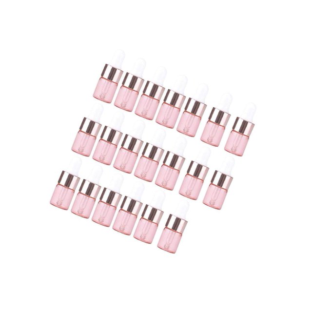 20 Pieces Essential Oil Dropper Bottles for Essential Refillable Travel Bottles Leakproof Oil Cosmetic Liquid 1ml