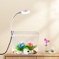 thumbnail image 2 of Betta Fish Tank, Small Fish Tank With Wall Mounted Filter, LED Clamp Light, High Transparency Lightweight Aquarium Starter Kits For Office Living Room Decor, 2 of 9