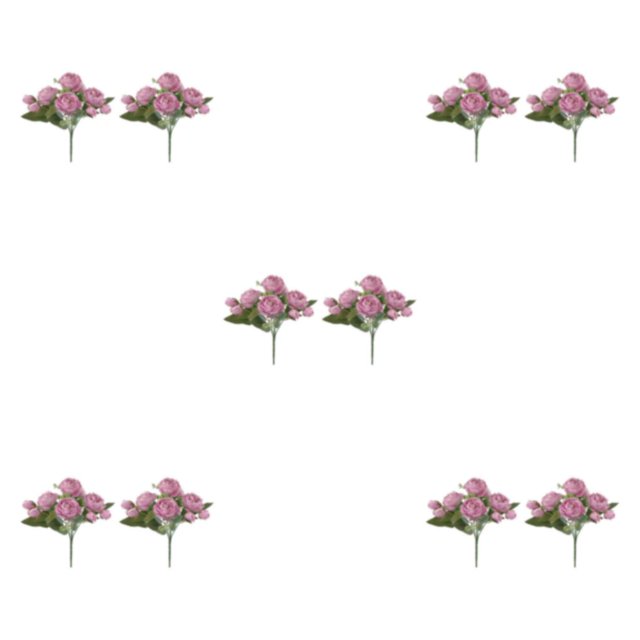 Youkk 2pcs Easy To Clean – Realistic Appearance – Artificial Flowers For Wedding purple 5Set