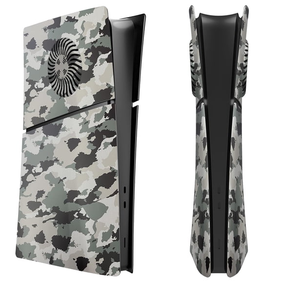 Cover Plates for PS5 Slim with Cooling Vent, Anti-Scratch Hard ABS Face Plates Side Panels Accessories, Shockproof Replacement Shell