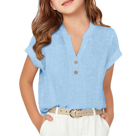 HIPYLO T-Shirts de Pâques pour Enfants T-Shirt de Pâques Chemises Preppy pour Filles 10-12 Chemise à Imprimé Animal pour Lot de Chemises Filles Taille 14 Vêtements Taille 8 Filles