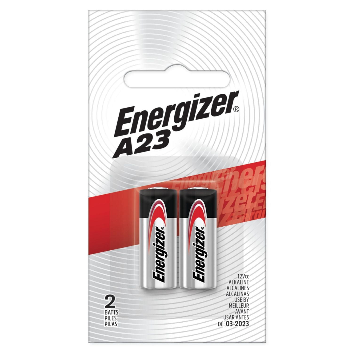 Piles Energizer A23, emballage de 2
