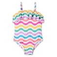thumbnail image 1 of George Toddler Girls' Ruffled One Piece Swimsuit, 1 of 2