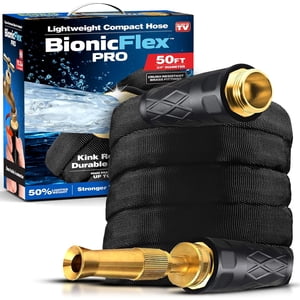 Bionic Flex Pro Couche de jardin 50' ft Tuyau d'eau à l'extérieur lourd léger poids de tuyau d'extérieur Buse flexible sans rinçage Bionic Flex Pro Couche de jardin 50' ft Tuyau d'eau à l'extérieur lourd léger poids de tuyau d'extérieur Buse flexible sans rinçage