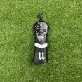 thumbnail image 2 of Star & Skull Patchwork Golf Headcover - Edgy Style Driver & Fairway Wood Cover, Faux Leather Protector 3, 2 of 4